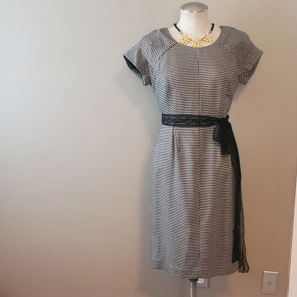 Worthington Houndstooth Pencil Dress - Picture 2 of 6